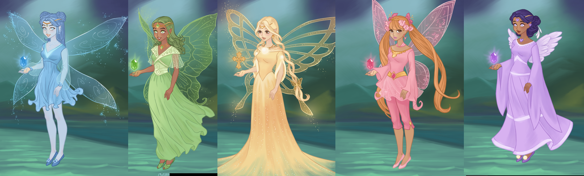 AzaleasDolls Dark Fairies - Disney Princesses by CheshireScalliArt on  DeviantArt