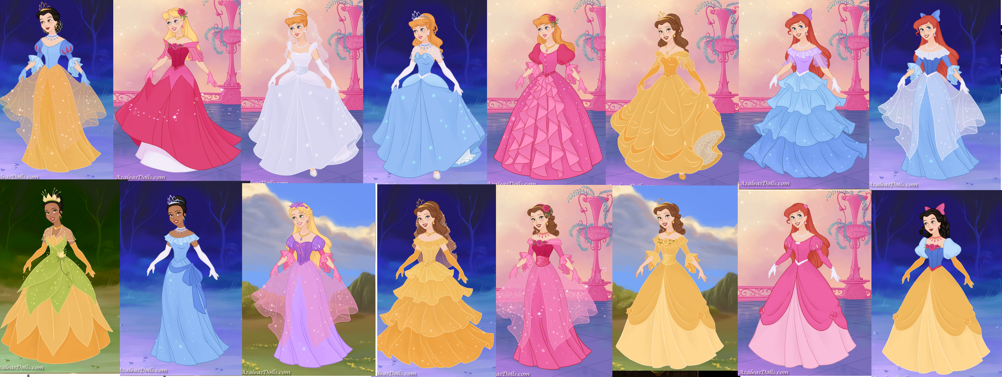all the princess dresses Disney All Princess Deluxe Nightgown Silky Fancy Costume Dress up gown U Pick