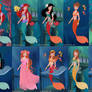 ariels sisters,mother,daughter mermaids