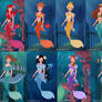 monocromatic mermaids