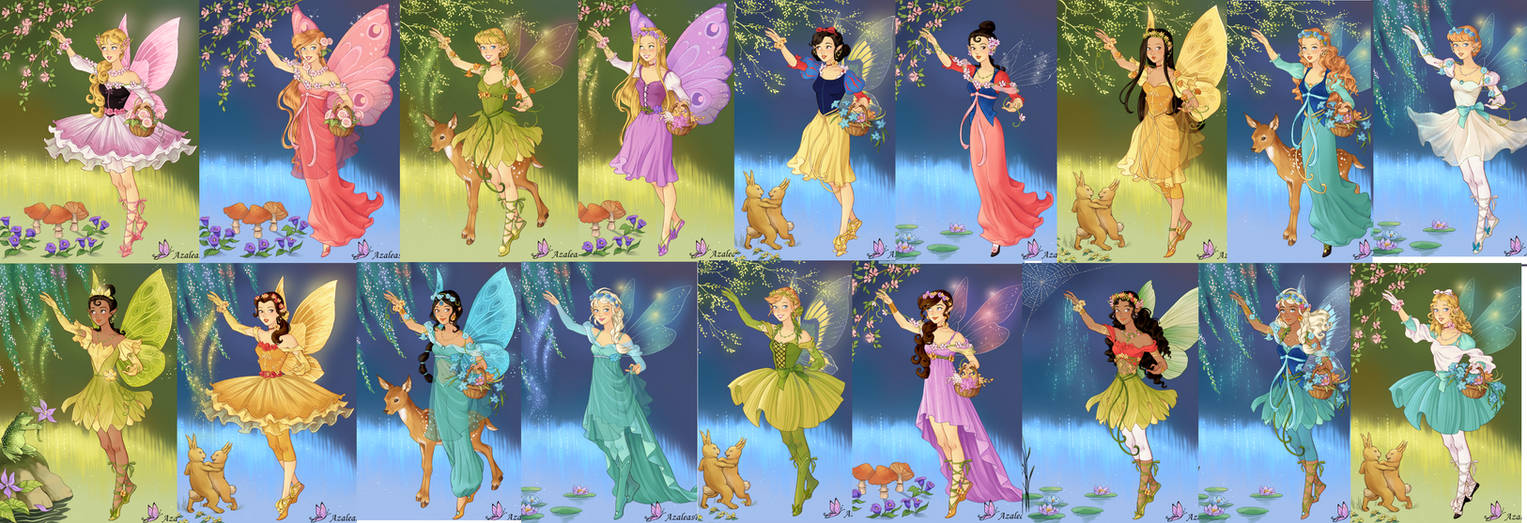 Princecss Faeries Disney princesses as FAIRIES by adrianaTheGirlOnFire on DeviantArt