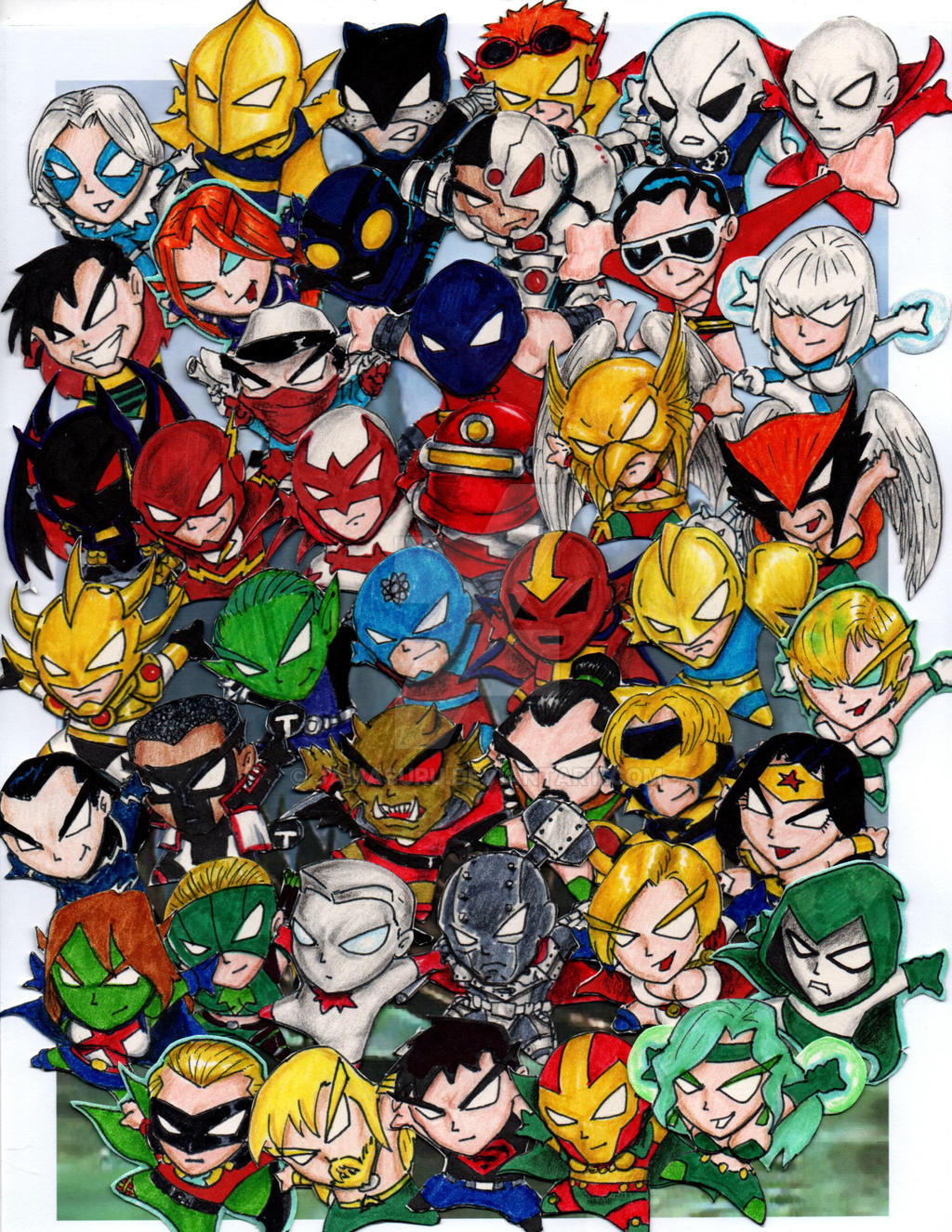 DC Superheroes Chibi by JamaSuru on DeviantArt