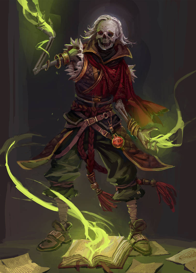Skeleton magician by Lea1301 on DeviantArt