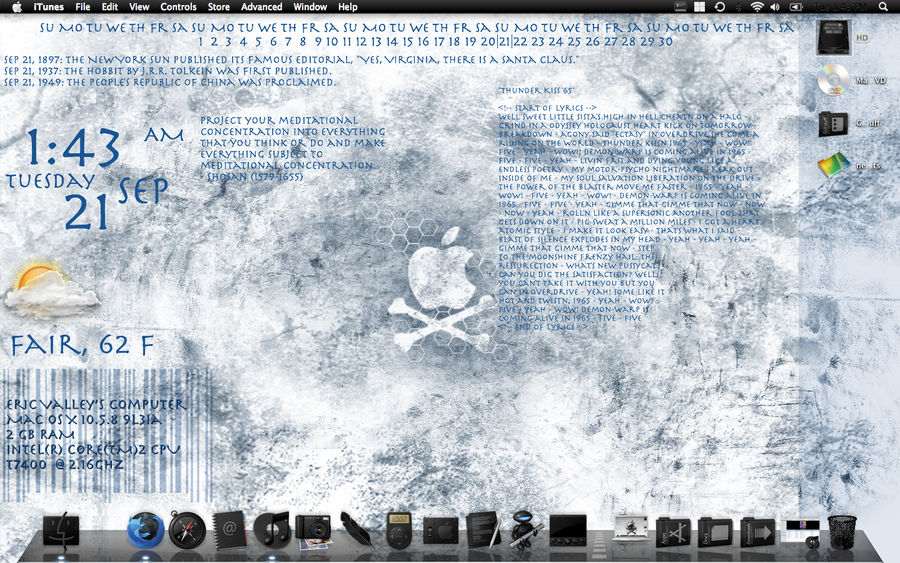 geekTool Desktop by beautifulbluemonkey on DeviantArt