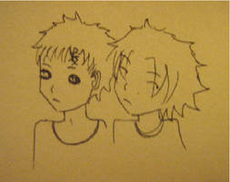 Gaara and Sasuke sketch