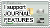 I support journal features