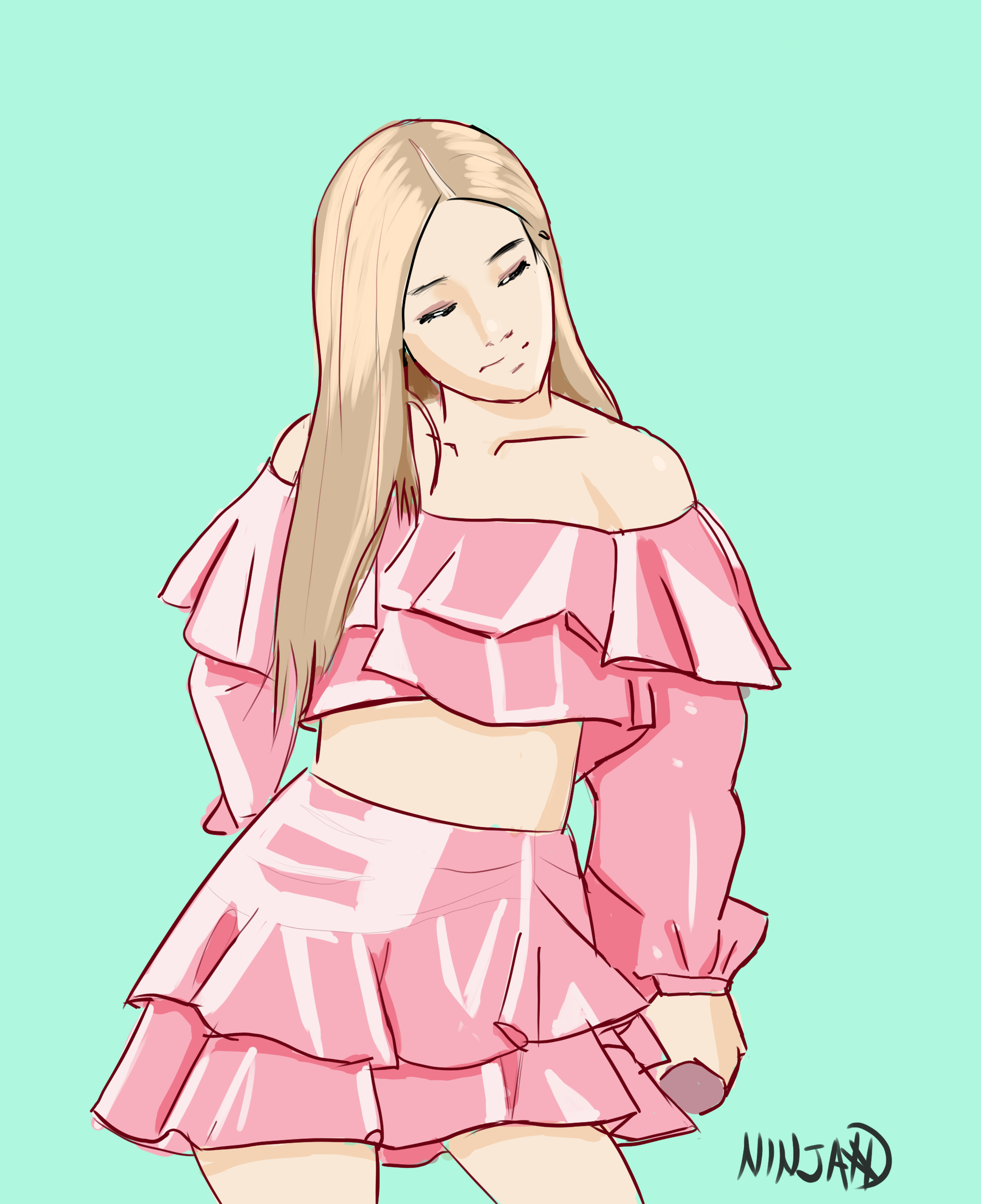 Black pink Rose fanart by NinjaHvo on DeviantArt Black pink Rose fanart by NinjaHvo on DeviantArt