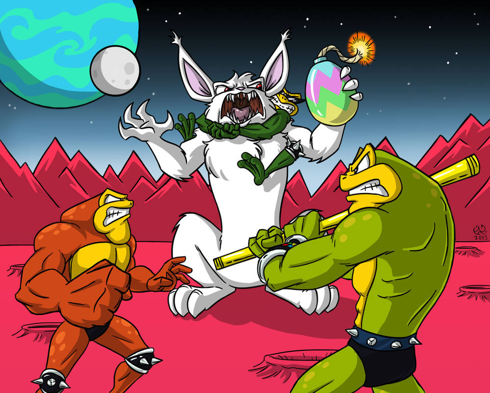 Combat Easter Rabbit Battletoads Vs. Easter Bunny by MalimarTheMage on DeviantArt