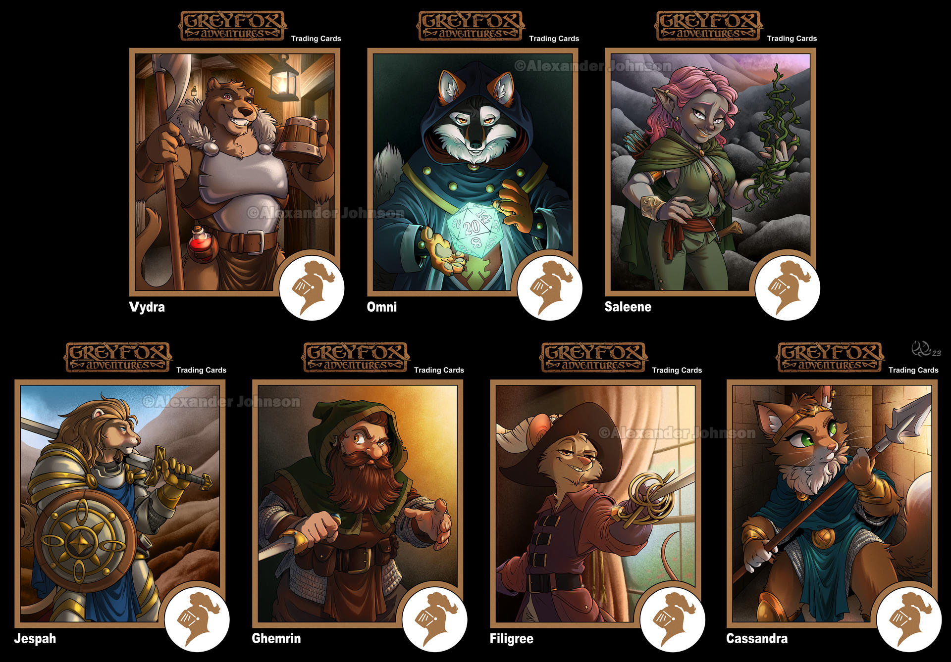ADnD Trading Cards (commission) by MalimarTheMage on DeviantArt