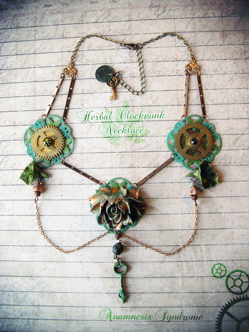 Herbal Clockpunk Necklace