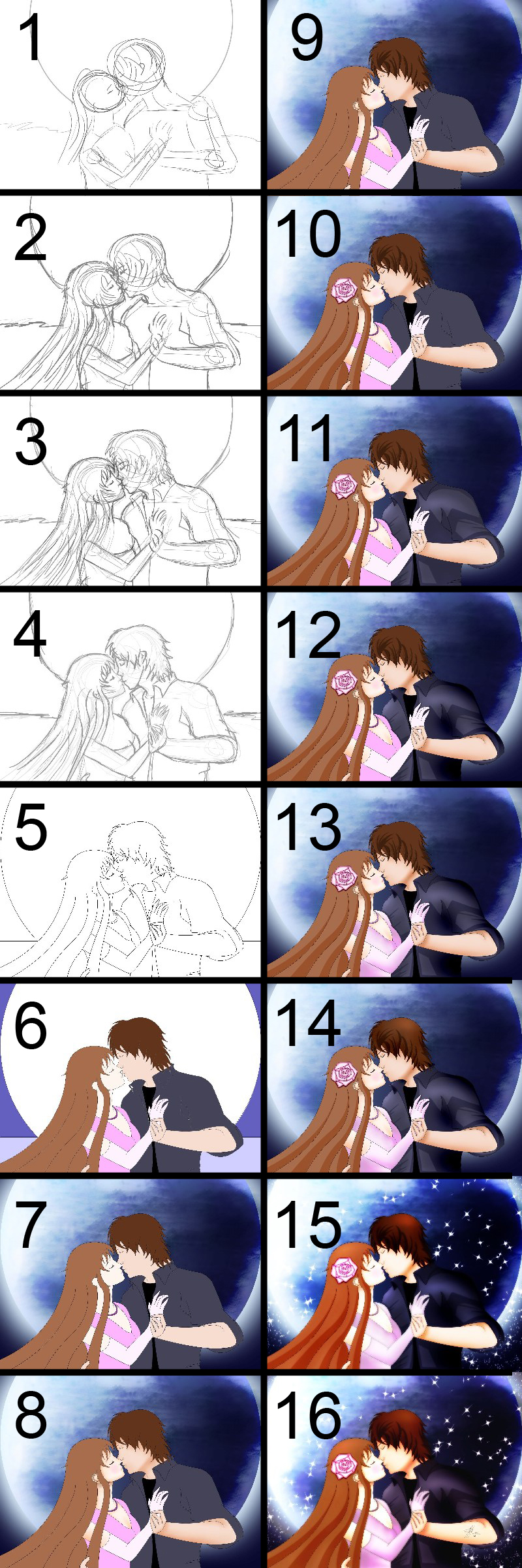 step by step - Romantic couple