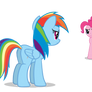 Rainbow Dash is mad at Pinkie Pie