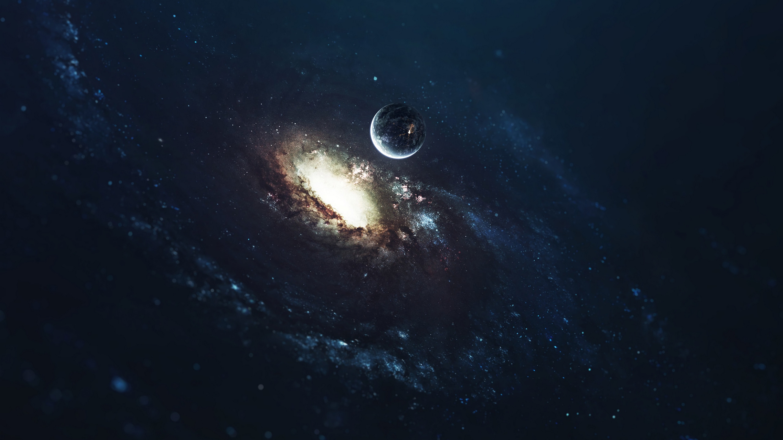 Planet Galaxy Nebula 130782 2560x1440