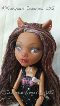 Clawdeen Wolf Monster High Doll OOAK Repaint