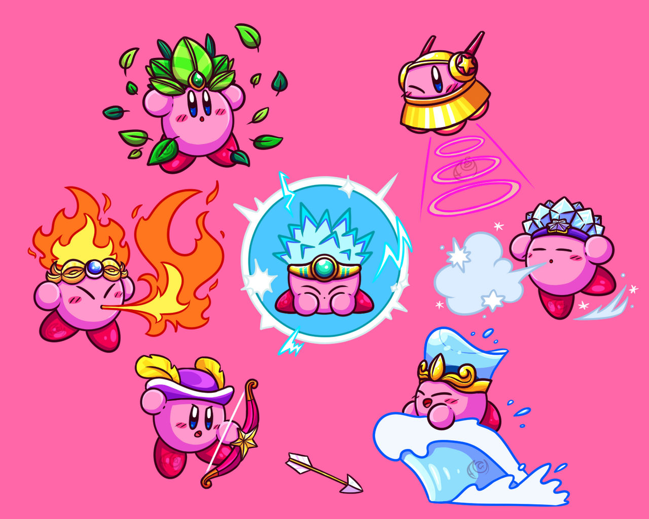 Drawing All Copy Abilities - Part 1 by EFY727 on DeviantArt