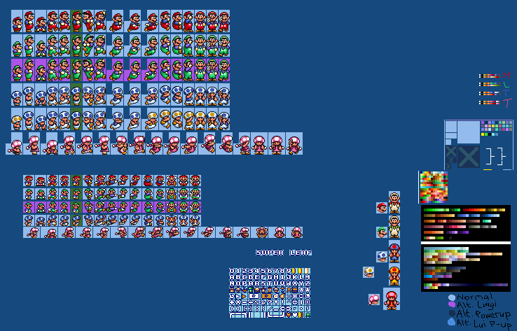 Smb1 Rig SMAS SMB1 powerup sheet by chewace on DeviantArt