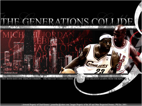 LEBRON JAMES VS. MICHAEL JORDAN [WALLPAPER]