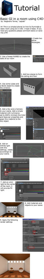 Basic GI in C4D tutorial R10