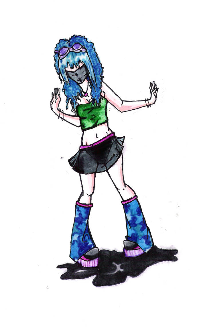 Goth Rave chick by Jenieo on DeviantArt