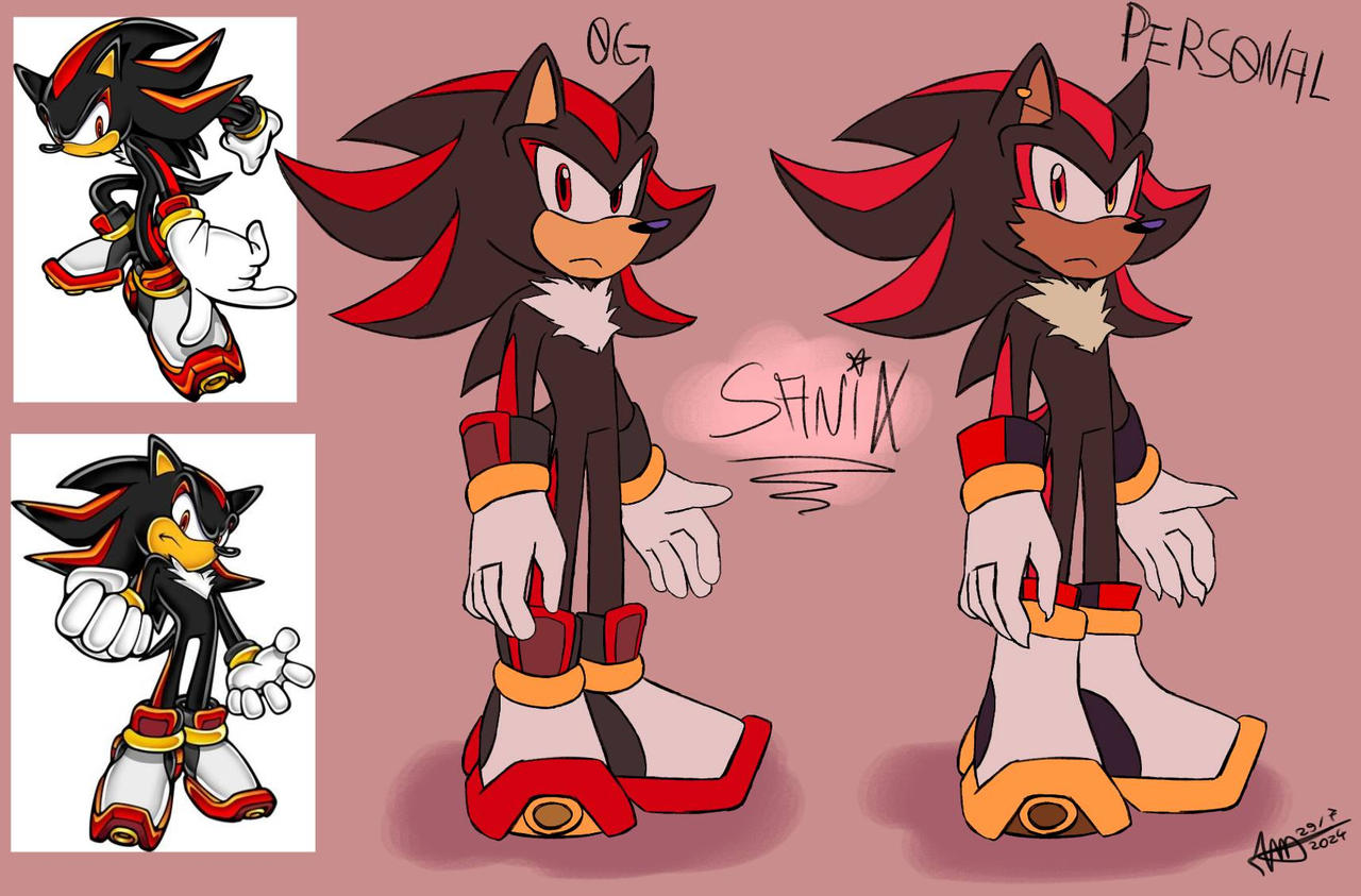Shadow personal redesign by IMOVVfox on DeviantArt