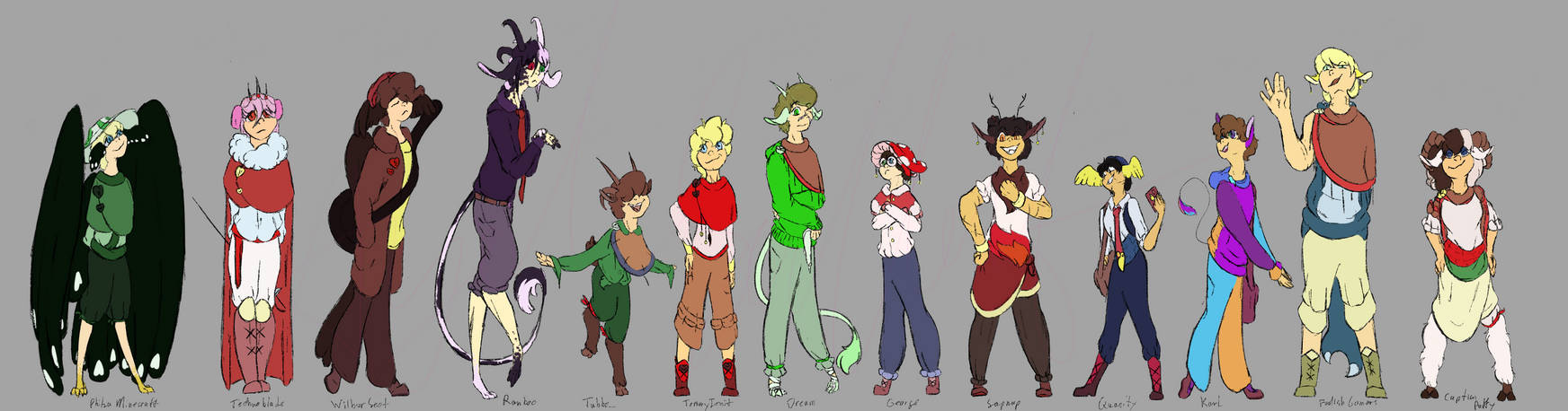 Minecraft Character Measurements Minecraft Murder Mystery - Height Chart Chapter.1 by AngelLightwolf on ...