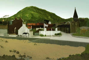 Scottish Town Concept Painting