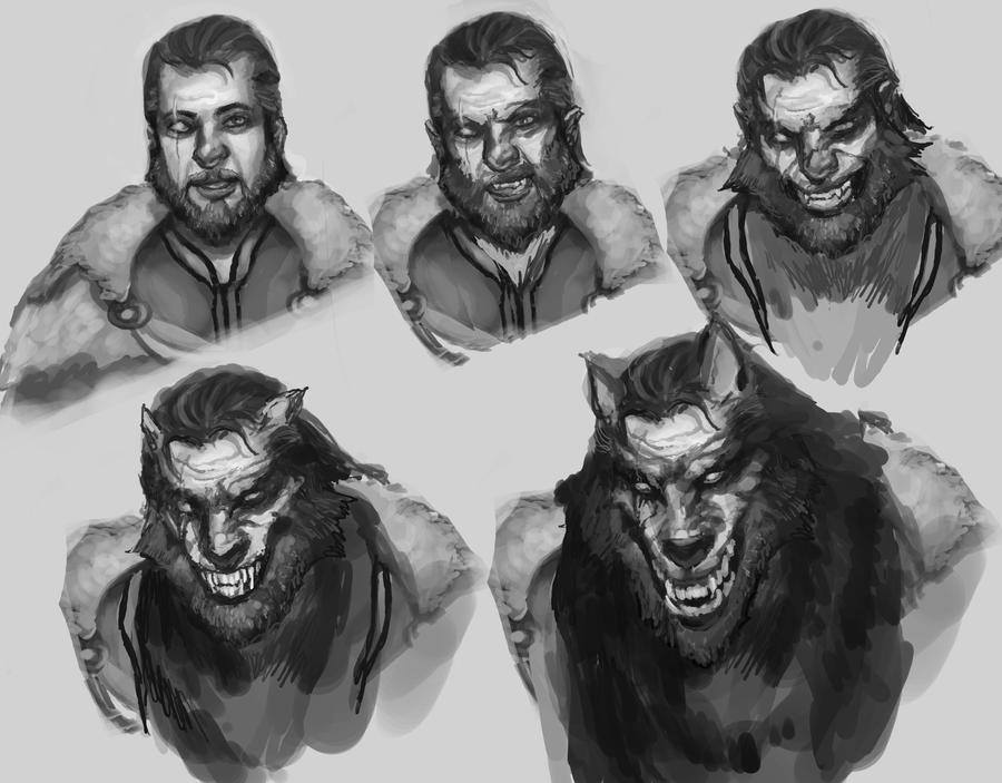 Werewolf Transformation By Aznkyuubi On Deviantart 