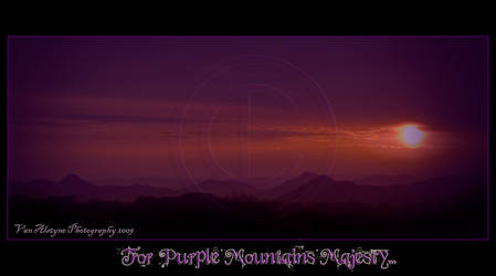 For Purple Mountains Majesty..