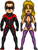 Nightwing and Starfire