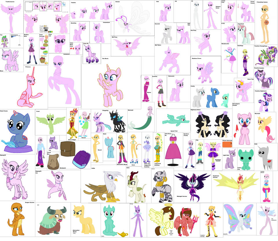 MLP Reference Sheet Bases by careas12345 on DeviantArt