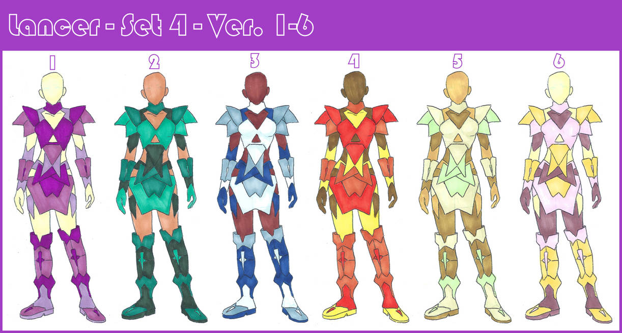 Lancer Set Lancer - Set 6 - 1-6 by LumaCruz on DeviantArt