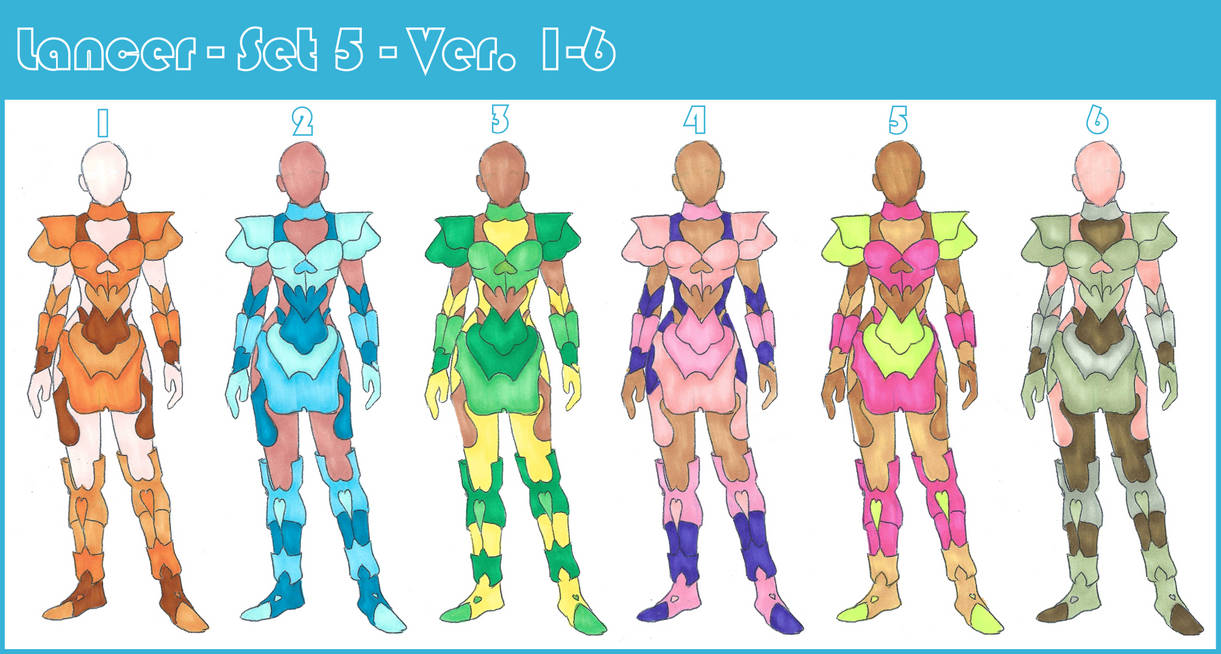 Lancer Set Lancer - Set 5 - 1-6 by LumaCruz on DeviantArt