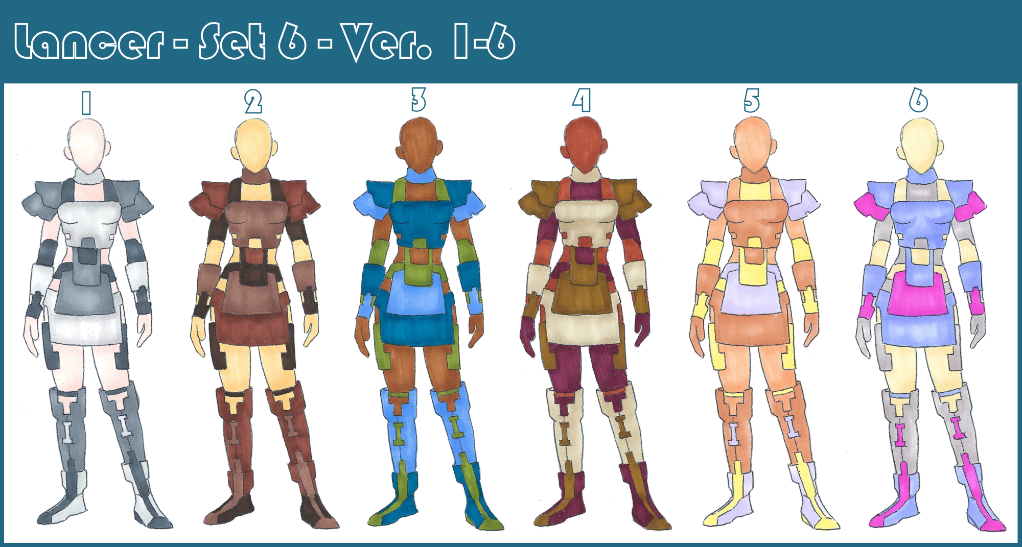 Lancer Set Lancer - Set 6 - 1-6 by LumaCruz on DeviantArt