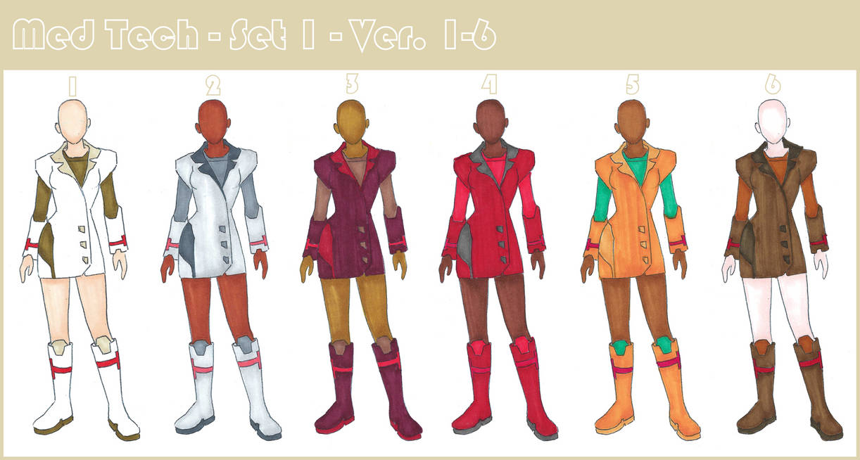 Med Tech Dress Code Med Tech - Set 1 - 1-6 by LumaCruz on DeviantArt