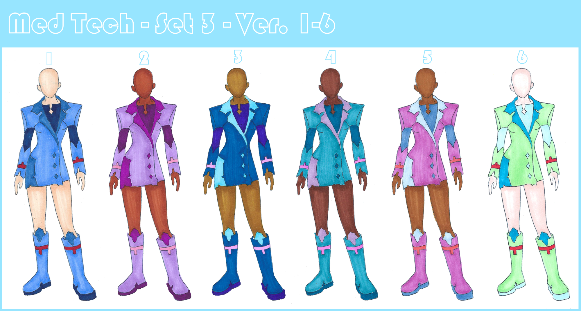 Med Tech Dress Code Med Tech - Set 3 - 1-6 by LumaCruz on DeviantArt