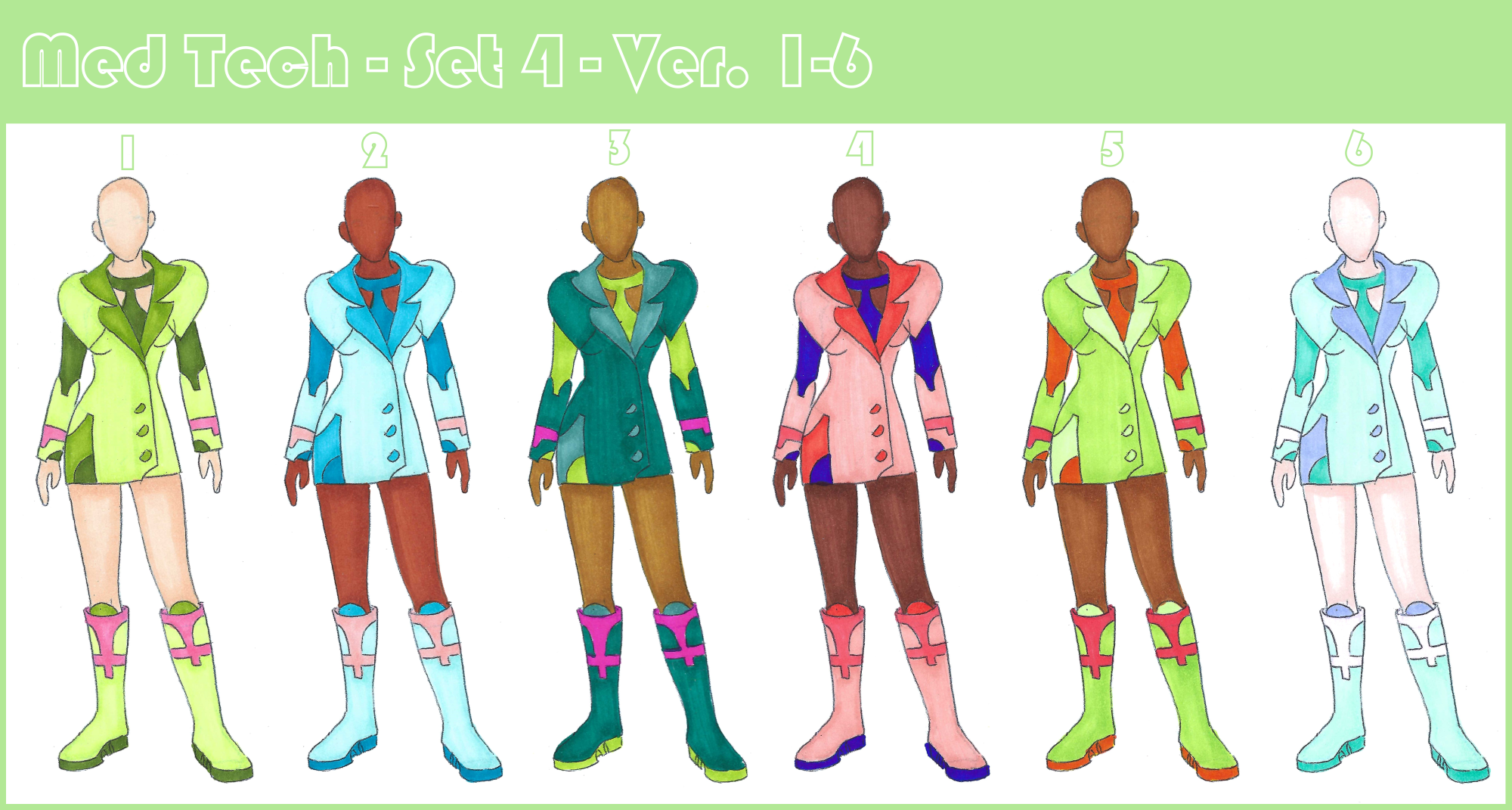 Med Tech Rosa Med Tech - Set 4 - 1-6 by LumaCruz on DeviantArt