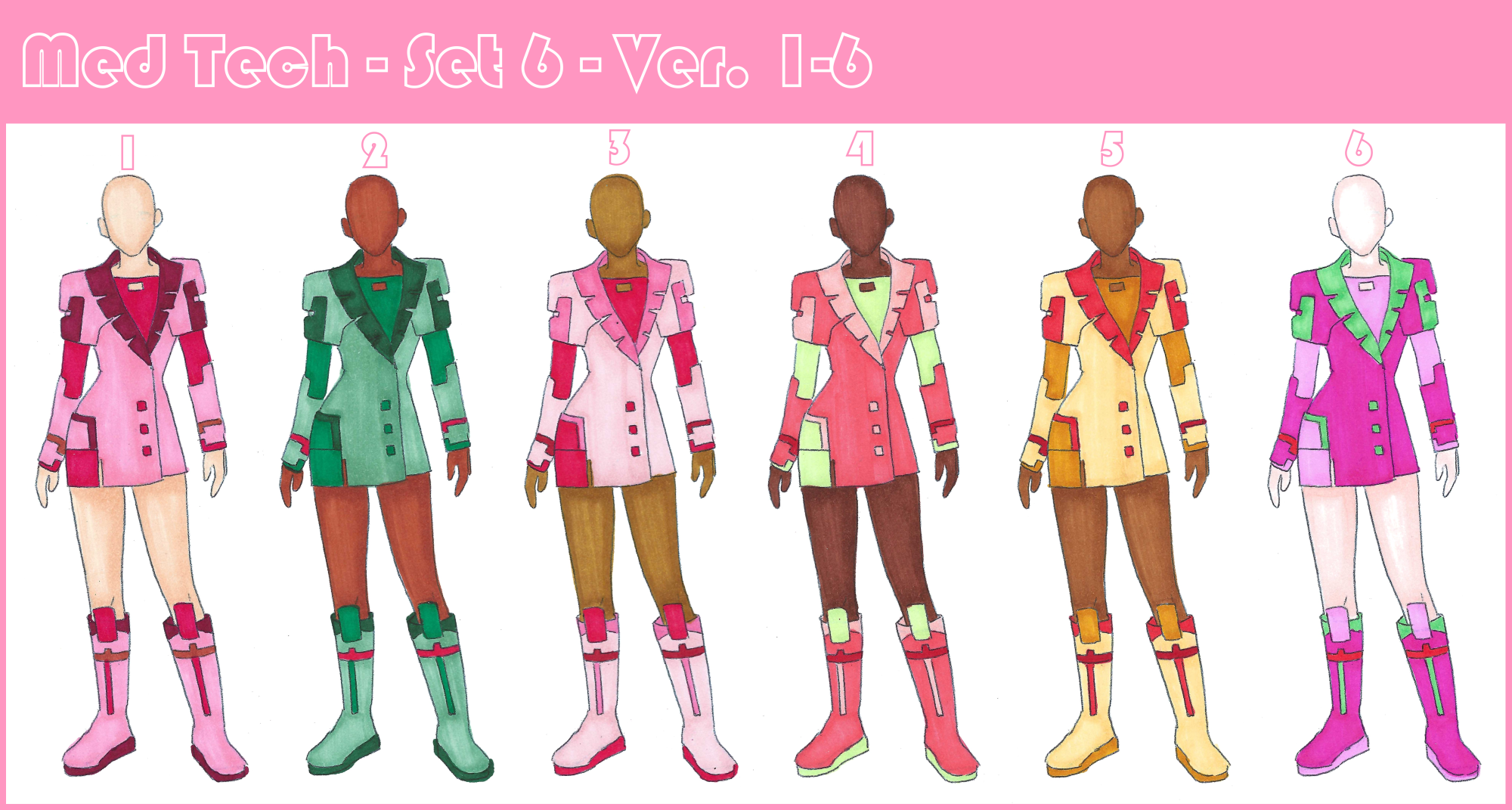 Med Tech Dress Code Med Tech - Set 6 - 1-6 by LumaCruz on DeviantArt
