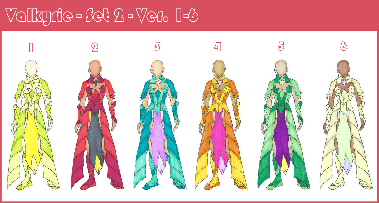 Valkyrie - Set 2 - 1-6 by LumaCruz on DeviantArt