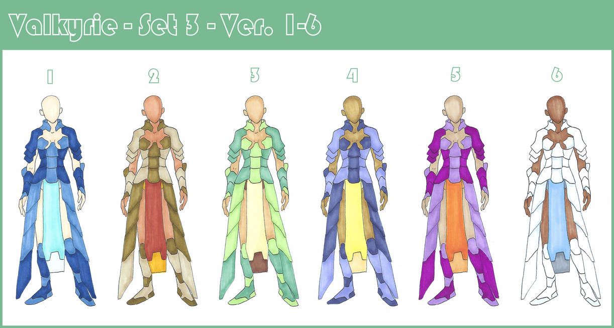 Valkyrie - Set 3 - 1-6 by LumaCruz on DeviantArt