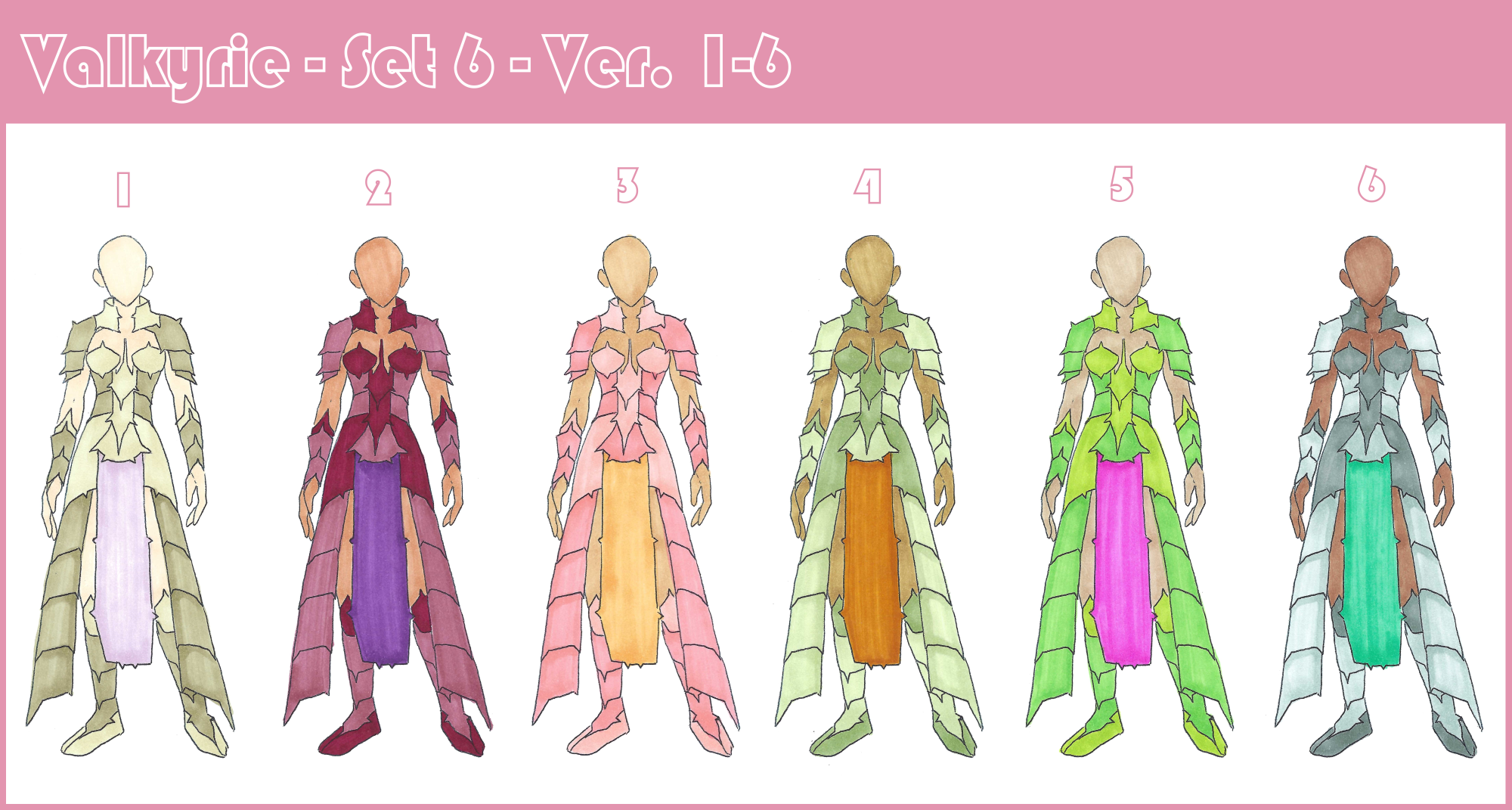 Valkyrie - Set 6 - 1-6 by LumaCruz on DeviantArt