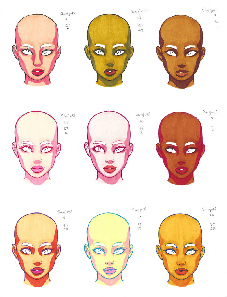 Deviantart Model Faces Female Face - Set 10 by LumaCruz on DeviantArt