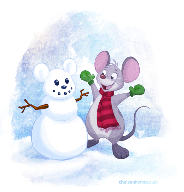 Snow Mouse by chelseakenna on DeviantArt