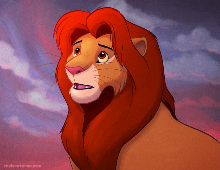 Simba at Sunset by chelseakenna on DeviantArt