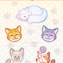 Cuddly Cats Sticker Sheet