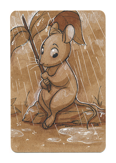 Mouse in the Rain