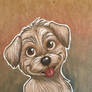 White Dog Copic Art