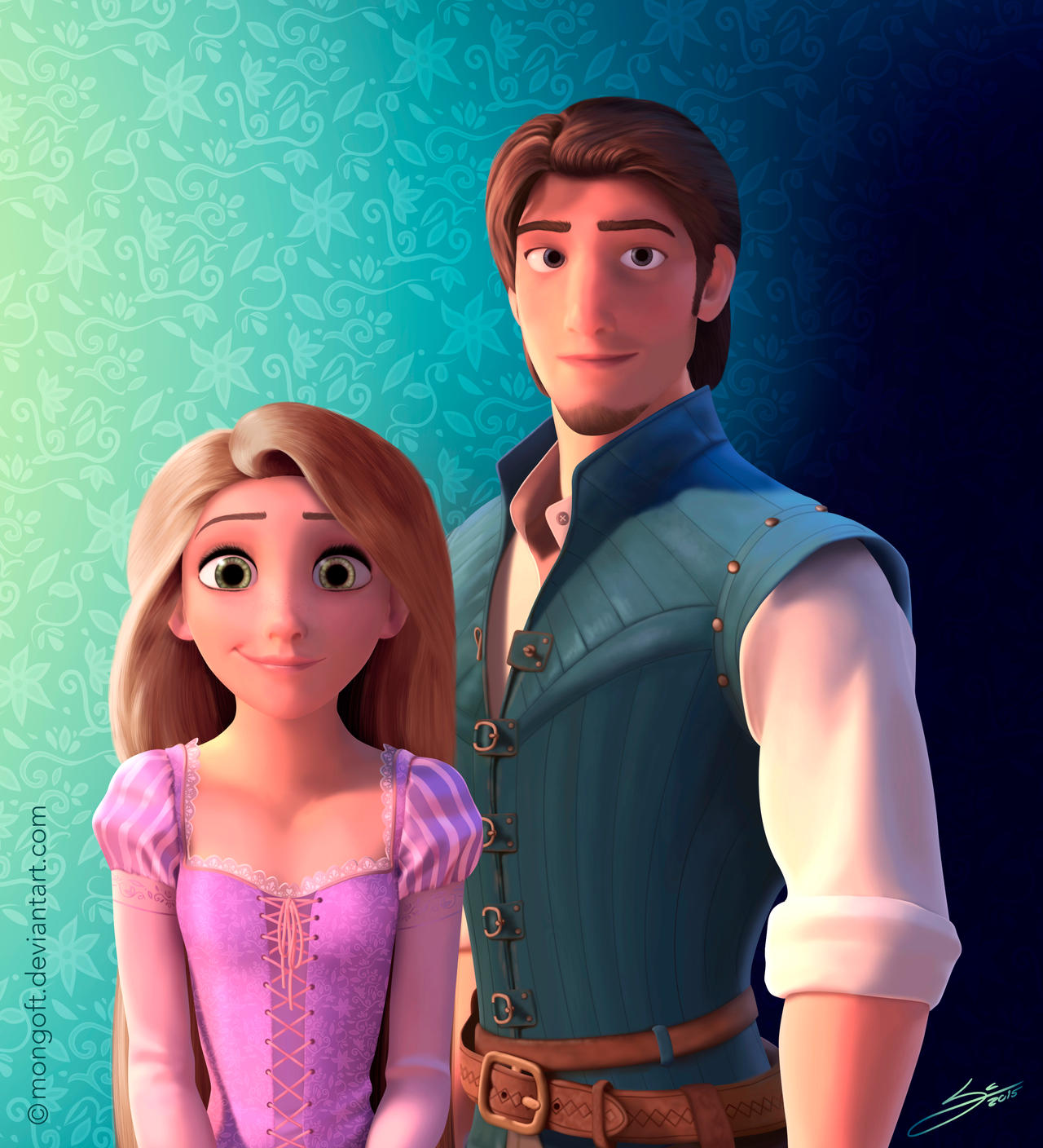 Rapunzel And Eugene By Mongoft On DeviantArt rapunzel-and-eugene-by-mongoft-on-deviantart