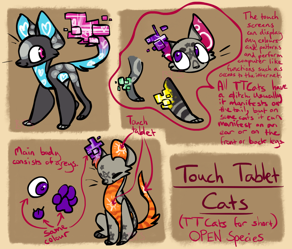 Touch Tablet Cats - Open Species