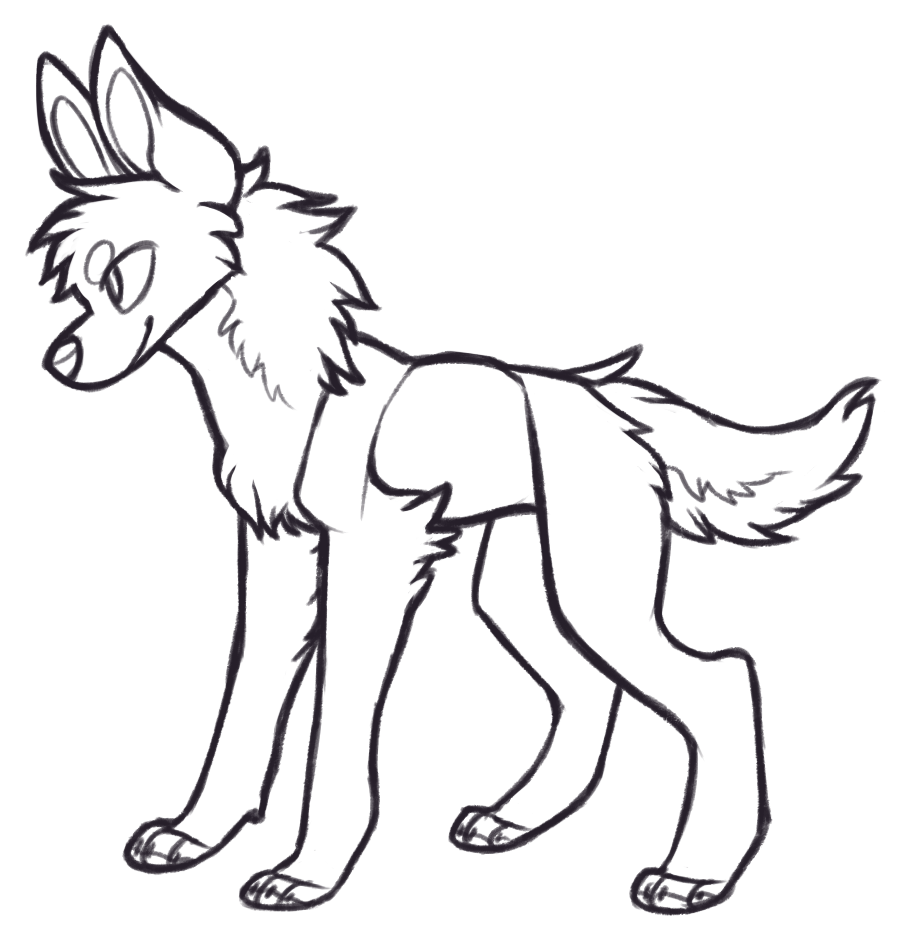 FREE Canine(?) Lineart by ThisAccountIsDead462