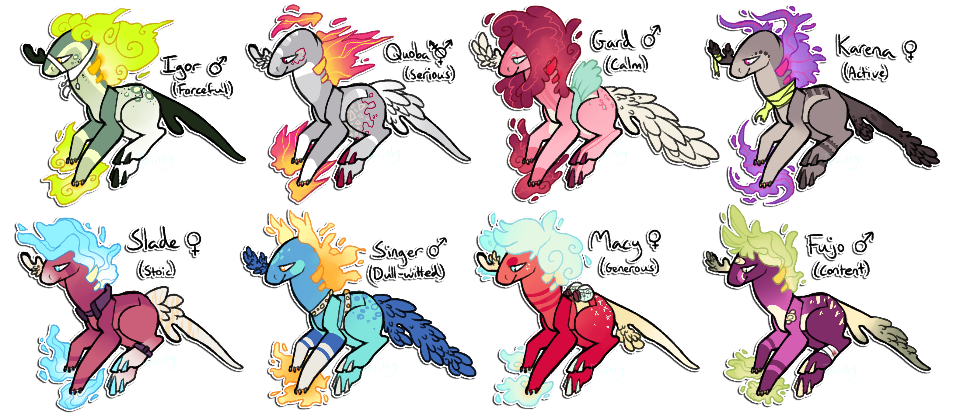 (READ RULES) Vulcator Background Characters by ThisAccountIsDead462